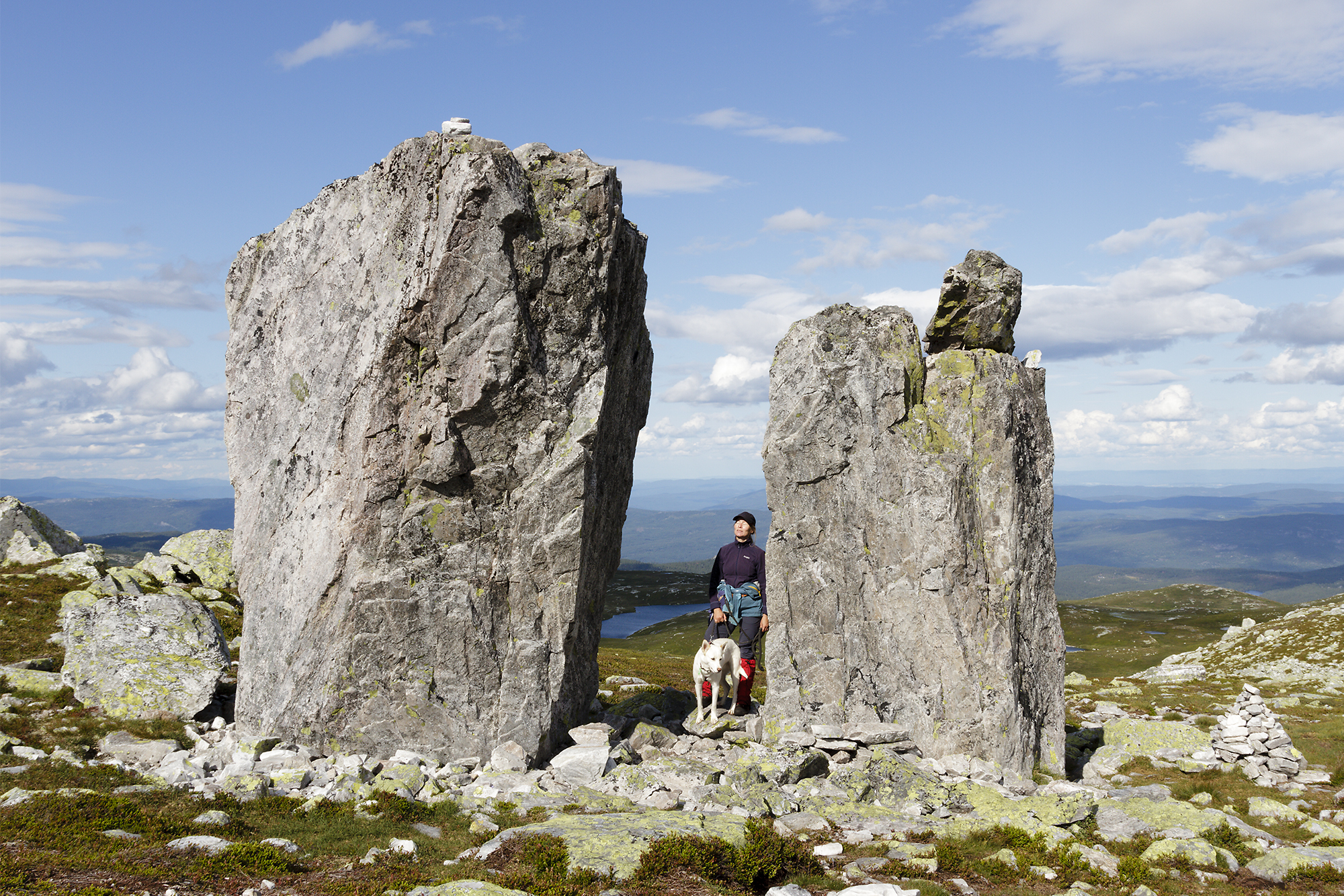 Brørsteinan - to store steinblokker på Bleryggen