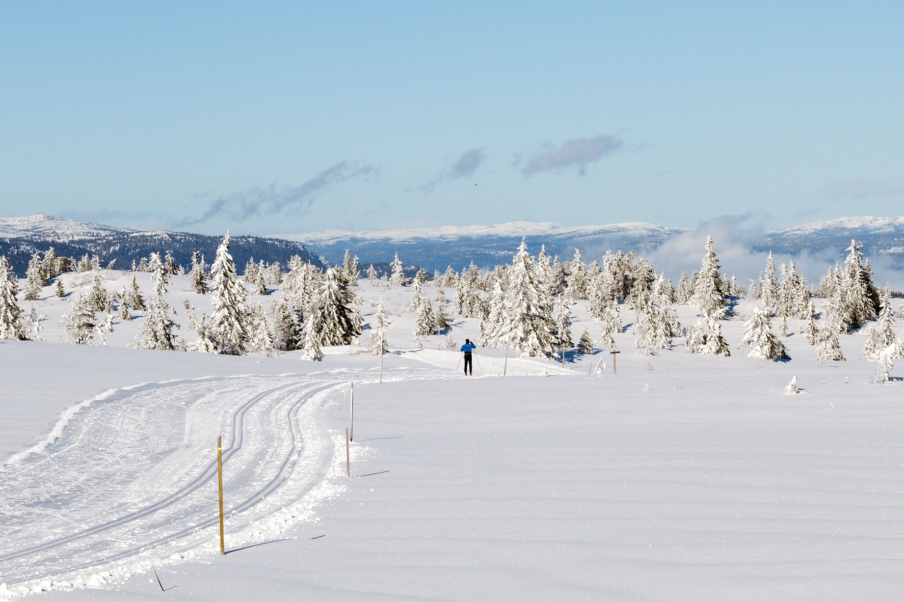 Skiløype på Blefjell